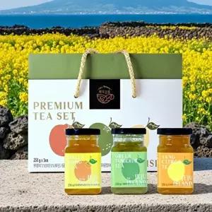 [좋은맛닷컴][제주담움] 과실차 3종 선물세트(한라봉차/청귤차/댕유자차) (각250g)