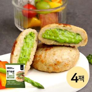 [허닭] 닭가슴살 함박스테이크 바질페스토 4팩