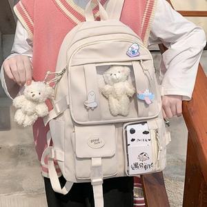 곰인형 장식 새학기 키즈 책가방 학생 백팩