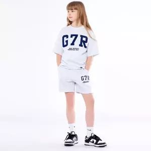 [ 주니어]주니어 G7R 아치드 오버핏 반팔티 쇼츠 트레이닝 세트 JTS-J33600