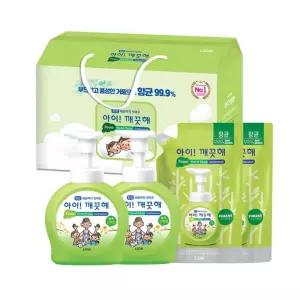 아이깨끗해 선물세트 본품 2입 + 리필 2입 숲속산책향 손세정제 명절 집들이
