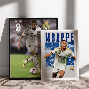레알마드리드 음바페 포스터 액자 축구 브로마이드 A4