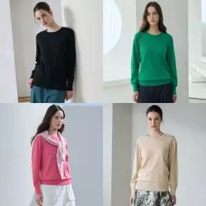 면100라운드컬러니트4종세트