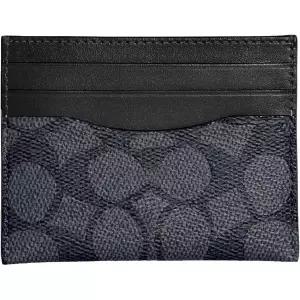 코치 플랫 카드 케이스, 시그니처, 차콜/블랙, 한 사이즈 SSPHHWJG 659370