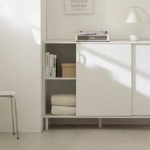 라자가구 밀라 E0 데일리 슬라이딩 다용도 거실 수납장 800/1000/1200