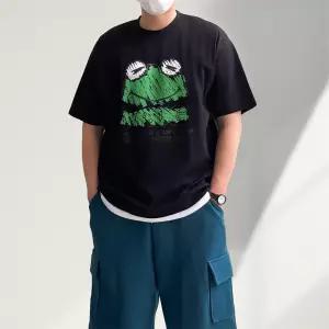 [노멀쉐이크]FR 냉감 아이스 쿨링 프린팅 반팔티 3컬러 데일리룩 커플 휴양