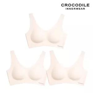 [크로커다일] 소프트 쿨인견 쉘론 패드일체형 V넥 브라 베이지 CDWBR5N10_3