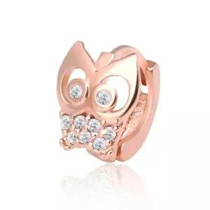 [미니아트]부엉이 14K 금침 로즈골드 귀찌 데일리 링피어싱 / 트라거스 귓바...