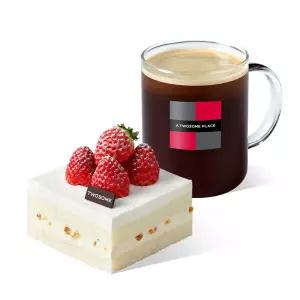 [투썸플레이스] 떠먹는 화이트 스초생 + 아메리카노 R