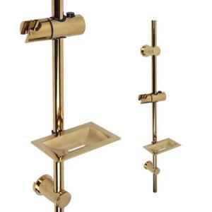 자취방 월세방 무타공 접착식 슬라이드 골드 샤워기거치대 설비 욕실 헬스장 헤드걸이