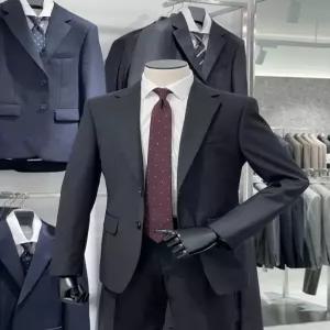 [트루젠] 트루젠 가을겨울 블랙 기본핏 울스판 남자 정장세트 2444TJ300450