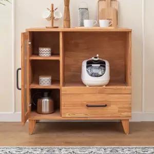 파로마 네오 쥴리 참죽원목 틈새수납 주방렌지대 900 NES695