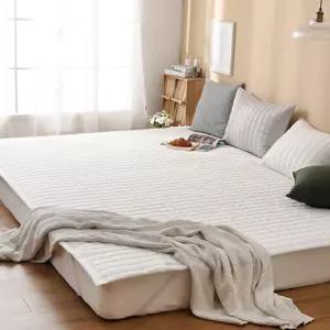 룰루라이프  패밀리 침대 방수패드 고정밴드형 순면 누빔 방수 침대패드 방수시트 매트리스패드