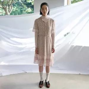 [롯데백화점]써스데이 아일랜드 보더믹스 미디 원피스 T256MOP323W