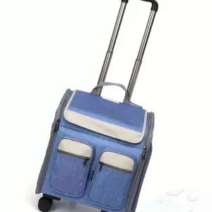 OCE 애견 카시트 배낭 강아지 캐리어 블루