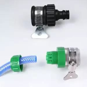 수도꼭지 커넥터 호스 연결 어댑터 밴드 포함 수도연결어댑터 수도연결 호스연결밴드