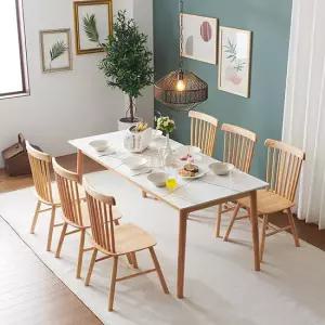 몬스 통세라믹 원목 6인 식탁 세트_의자형 KEF046C (착불)