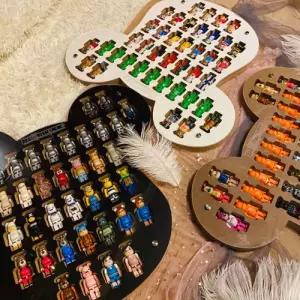 진열장 피규어 베어브릭 장식장 투명커버 케이스 진열대 보관함 그리드 보드 액자