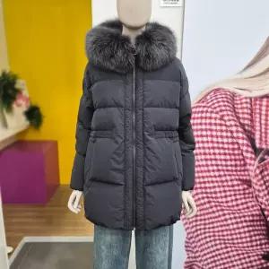 [베네통] 페이지 폭스퍼 중기장 구스패딩 BAPDA4561