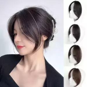 사이드뱅 여우가발 붙임머리 시스루뱅 앞머리가발 여자 부분 가발 피스 긴머리