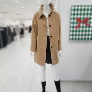 [비지트인뉴욕]알파카 혼방 블렌드 모직하프코트 VBBHC73V_US