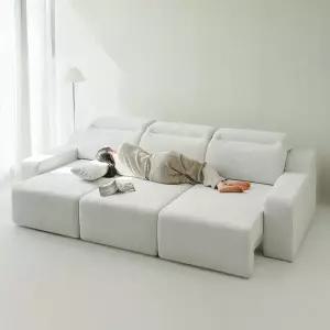 릴랙션 슬라이딩 무빙 패브릭 리클라이너 4인 소파 쇼파침대 DF926777