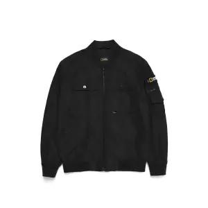 [내셔널지오그래픽][패플단독] 내셔널지오그래픽 N236UJP320 (B)소매포켓 블루종점퍼 BLACK