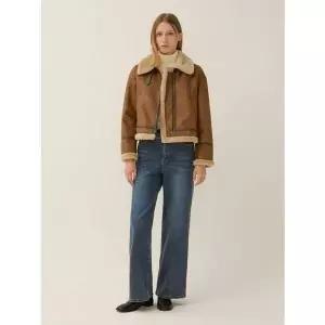 [리스트][겨울] 스웨이드 크롭 무스탕 재킷[35605827]