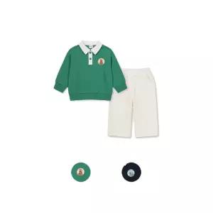 [롯데백화점]탑텐키즈 MKF1IP1302 남아) 유아 버비 피케 카라 맨투맨 셋업