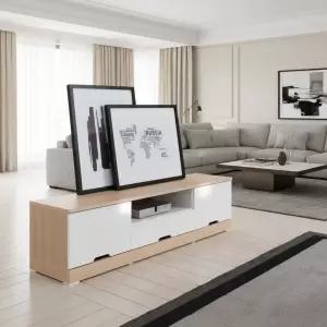 거실장 1200 원목거실장 티비다이 장식장