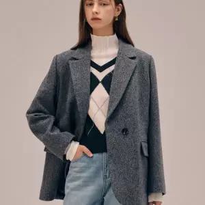 [롯데백화점]나이스클랍 헤링본 싱글 자켓 N254MWJA19D