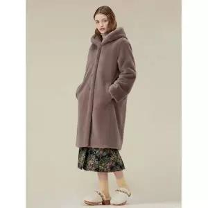 써스데이아일랜드 Thursday Island 후드 퍼 롱코트T238MLT242W 634947