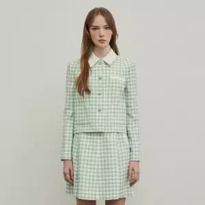 나이스클랍 배색 카라 자켓 N241MWJ251