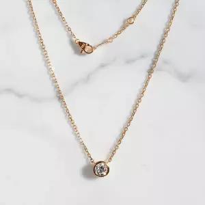 [샤밍주얼리]5부 GIA 천연 다이아 목걸이 고급 메이니 베젤 데일리 여자 결혼 기념일 선물 생일