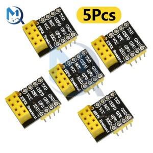 5피스 ESP-01/01S 어댑터 보드 3.3V ESP8266 WiFi 무선 모듈 4 핀 직렬 브레드 UART