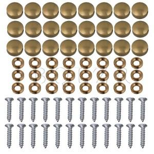 BQLZR 가구 장식 구리 골드 캡 못  테이블 미러 직경 9.3mm  24 개