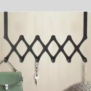 퀸하우스 자바라 6구 도어후크(블랙) 방문가방걸이 생활용품 가정용품 생필품