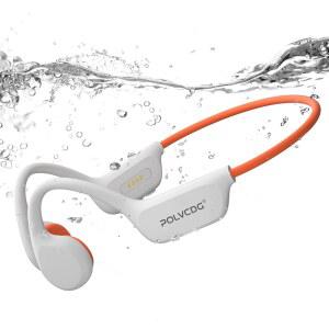 [미국배송] POLVCDG 수영 헤드폰 IPX8 방수 골전도 마이크가 장착된 32GB 메모리 오픈 이어 운동용 무선 이어폰 수중 스포츠 이어버드 운동 달리기 사이클링 선물
