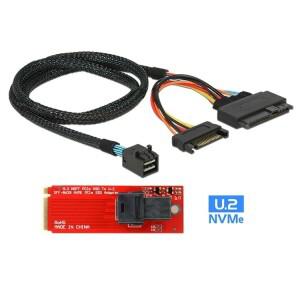SFF-8639 NVME PCIe SSD 어댑터 및 케이블 메인보드용 U.2 키트 인텔 호환 750 p3600 M.2