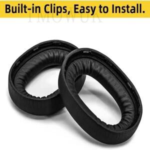 [호환품]자브라 엘리트 85h / 이볼브2 MS 헤드셋 헤드폰용 교체용 이어패드 편안한 가죽 이어머프 액세서리