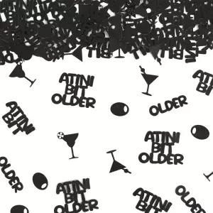 글리터 블랙 마티니와 올리브 색종이 타이니 비트 파티 마티니 생일 브라이덜 샤워 바첼로렛 장식용 조금