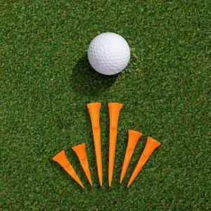 이지샷 골프티 6개입 오렌지 롱티 숏티 티꽂이