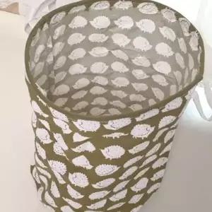 패브릭 소품 바스켓 고슴도치 인형 정리함 장식용 수거함 (WFK6BFT)