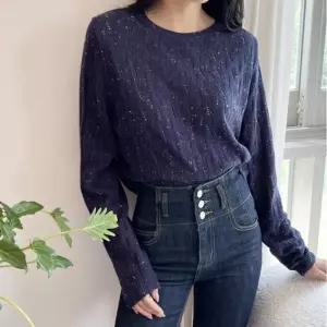 [프로셀러] 펀칭 여성 니트 가을 겨울 여자 라운드 크롭 니트티