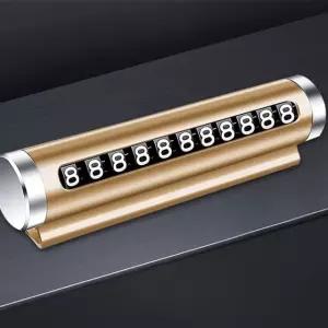 TC 차량용 주차번호판 자동차전화번호판 열방지 골드 (WFJ708H)