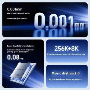 MCHOSE Ace68 에어 게이밍 키보드 홀 이펙트 스위치 0.001mm RT 슈퍼 지원 SOCD DKS TGL 다이나믹 RGB 박스