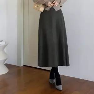 [시크라인] 아리델온 니트 허리밴딩 롱스커트