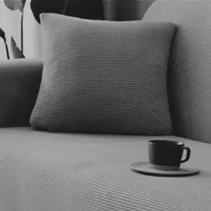 P1 2인용 쇼파 리폼 격자모양 천갈이 커버 딥그레이 쇼파천갈이 쇼파커버 쇼파패드 소파커버 2인쇼파커버