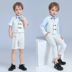 태리 화이트 스트라이프 반팔 반바지 or긴팔긴 서.