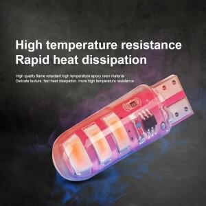 루보식 2PCS T10 W5W Canbus Led 스트로브 전구 브레이크 미등 방향 깜박이는 빛 5630 6SMD 12V 아이스 블